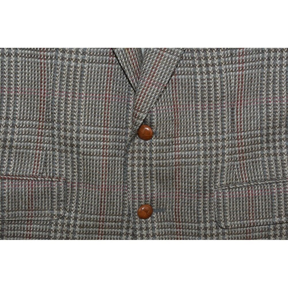 Kilgour French Stanbury Men's Sport Jacket Size 38R Tweed Blazer Wool Brown Coat - Picture 4 of 16